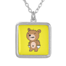 Square Necklace, Angry Bear