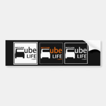 Square Nissan Cube Like Stickers Bumper Stickers