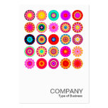 Square Photo 091 - 25 Colourful Mandalas Business Card Templates