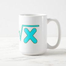 Square Root Function - Math Symbols Mugs
