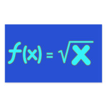 Square Root Function - Math Symbols Stickers