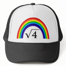 Square Root of 4 Equals Rainbow Hat