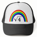 Square Root of 4 Equals Rainbow hats