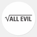 Square Root Of All Evil Sticker