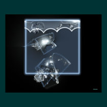 Square Wave Ocean Portal posters