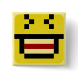 squared smiley big laugh buttons