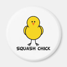 Squash Chick Fridge Magnet