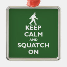 Squatch On Christmas Ornament