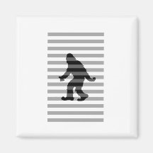 Squatch Stripes Refrigerator Magnet