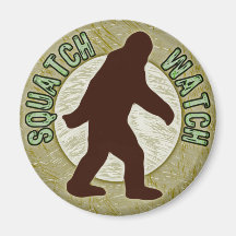 Squatch Watch Fridge Magnet