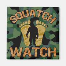 Squatch Watch Fridge Magnets