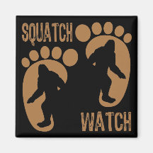 Squatch Watch Refrigerator Magnet