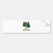 Squatchin allé adhésif pour voiture