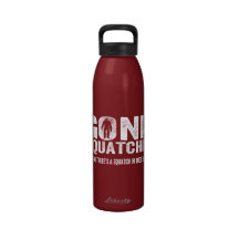 Squatchin allé (affligé) Squatch en ces bois Bouteille D'eau Réutilisable