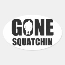Squatchin allé autocollant