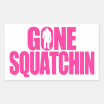 Squatchin allé autocollant
