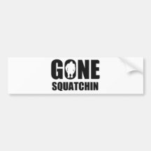 Squatchin allé autocollant pour voiture