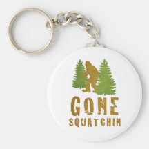Squatchin allé (cru) porte-clef