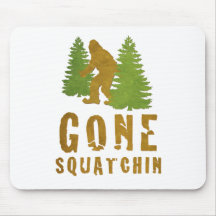 Squatchin allé (cru) tapis de souris