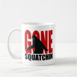 Squatchin allé (rouge et noir) mug