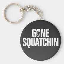 Squatchin allé - silhouette de noir/blanche porte-clefs