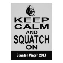 Squatchin Funny  Bigfoot Hunting Invitation