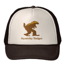 Squatchy Badger Trucker Hat