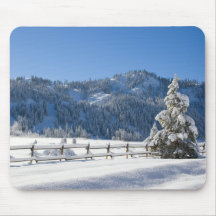 Squaw Valley Powder Morning Mousepad