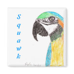 Squawk Parrot magnets