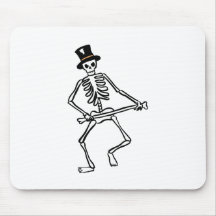 Squelette de danse tapis de souris