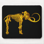 Squelette de mammouth d'or tapis de souris