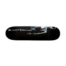 Squelette simple bleu de vision de rayon X Skateboards Personnalisés