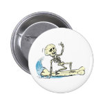 squelette surfant badges avec agrafe