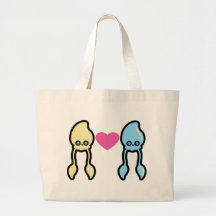 Squids in love tote bag