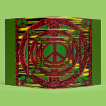 Squiggle Peace Sign with Heart. binders