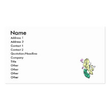 Squiggley Aliens.png Business Card Template