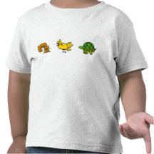 Squirl bird turtle shirt