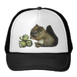 Squirrel and hazelnuts mesh hat