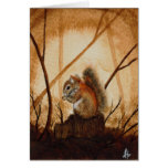 Squirrel Blank Greeting Card