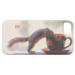 Squirrel Drinking Coffee iPhone 5 Case