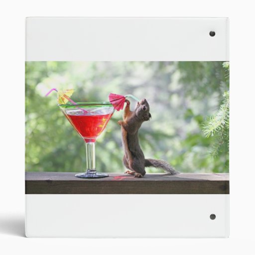 Squirrel Drinking Tropical Drink Binders