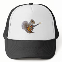 Squirrel Guitar Trucker Hat