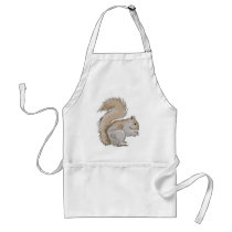 Squirrel Illustration Aprons