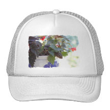 Squirrel in Flower Pot Mesh Hats
