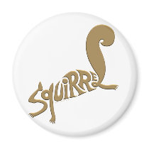 Squirrel Fridge Magnets