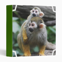 Squirrel Monkey Family Binder