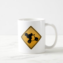 Squirrel on Scooter Coffee Mugs