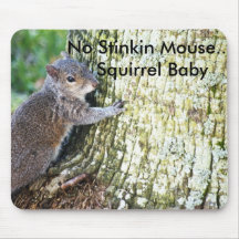Squirrel on Tree, No Stinkin Mouse....Squirrel ... Mousepad