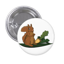 Squirrel Pinback Buttons