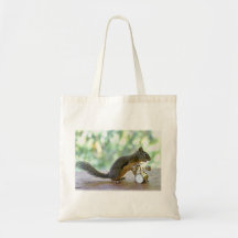 Squirrel Playing Drums Canvas Bag